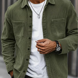 Casual Corduroy Cardigan