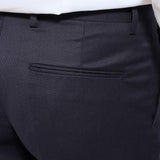 Spodnie do garnituru slim fit - Granatowe