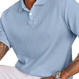 Gianni - polo casual lato z guzikami
