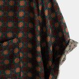 Koszula Bawełniana Letnia Casual Vintage Krótki Rękaw dla Mężczyzn