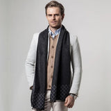 Szalik Cashmere Merino dla Mężczyzn Champs Élysées - Czarny