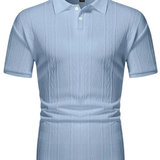 Gianni - polo casual lato z guzikami