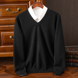 Elegancki Sweter z V-dekoltem