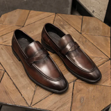 Eleganckie Skórzane Loafers