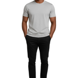 Męska T-shirt Slim-Fit w Srebrnym Mgiełce