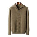 Sweter z zamkiem Taranto Merino Wełna