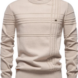 Sweter męski w wzór w kratę