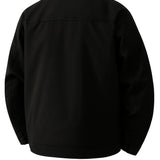 Lekka Twill Kurtka dla Mężczyzn – Czarna – Regular Fit