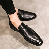 Eleganckie Skórzane Loafers