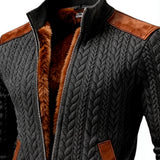 Valdenzo Strikket Jacquard Kurtka Zewnętrzna