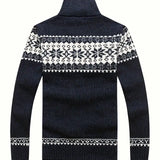 Elegancki Sweter Robiony na Drutach
