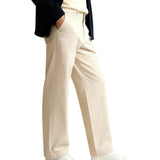 Herre Chinos w Sandy Beige – Luźny Krój