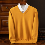 Elegancki Sweter z V-dekoltem