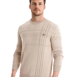 Sweter męski w wzór w kratę