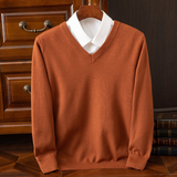 Elegancki Sweter z V-dekoltem