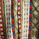 Koszula Retro z Bawełny z Krótkim Rękawem Boho dla Mężczyzn