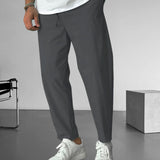 Eleganckie Spodnie Tapered z Troczkami