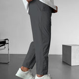 Eleganckie Spodnie Tapered z Troczkami