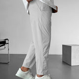 Eleganckie Spodnie Tapered z Troczkami