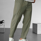 Eleganckie Spodnie Tapered z Troczkami