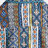 Koszula Retro z Bawełny z Krótkim Rękawem Boho dla Mężczyzn