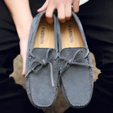 Casual Suede Letnie Mokasyny