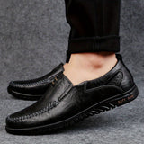 Eleganckie Skórzane Loafers