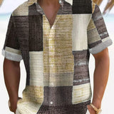 Elegancka Koszula Patchwork