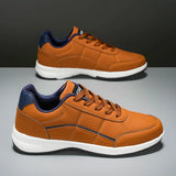 Stylowe Skórzane Sneakersy