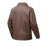 Elegancka Skórzana Kurtka Bomber
