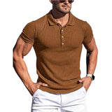 Elegancka Pasiasta Koszula Polo