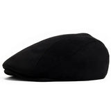 Cazel | Klasyczny beret ze skóry zamszowej