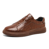 Klasyczne Skórzane Buty Slip-On