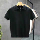Oddychająca Sweterkowa Koszulka Polo