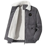 Elegancka Kurtka Sztruksowa z Fleece