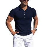 Elegancka Pasiasta Koszula Polo