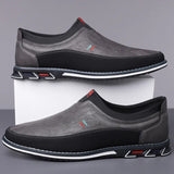 Skórzane Buty Biznesowe Slip-On