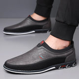 Skórzane Buty Biznesowe Slip-On