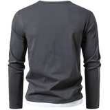 Alwin Premium Długi rękaw T-shirt z czesanej bawełny