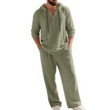 Zalecta - Zestaw Loungewear z Lnu