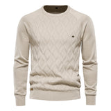Sweter męski Theodor z rombowym wzorem