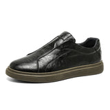 Klasyczne Skórzane Buty Slip-On