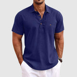 Lniana koszulka polo