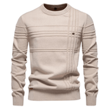 Burkhard Stylowy sweter męski w kratkę