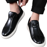 Casual Skórzane Buty Slip-On