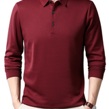 Elegancka Koszulka Polo z Długim Rękawem