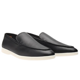 Ko skórzane loafers