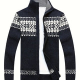 Elegancki Sweter Robiony na Drutach