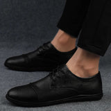 Eleganckie Skórzane Buty Wizytowe