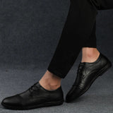 Eleganckie Skórzane Buty Wizytowe